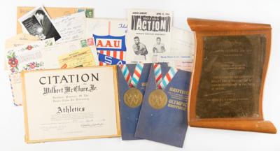 Lot #4024 Wilbert 'Skeeter' McClure's Atlanta 1996 Summer Olympics Torch and 1960 Rome Participant Pin— Including Scrapbooks, Photos, AAU Boxing, and Awards - Image 16