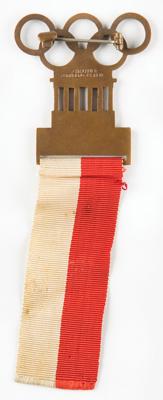 Lot #4195 Berlin 1936 Summer Olympics Badge for Broadcasting - Image 2