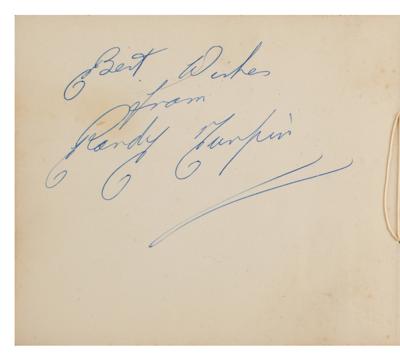 Lot #746 Randy Turpin (2) Signatures - Image 1