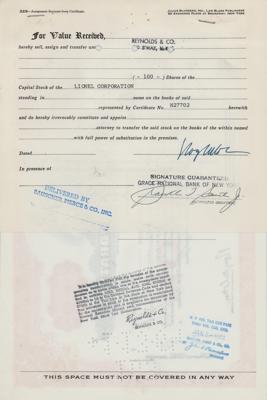 Lot #150 Roy Cohn Document Signed - Image 1