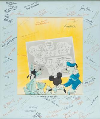 Lot #375 Disney Animators Signed Retirement Card - Image 1