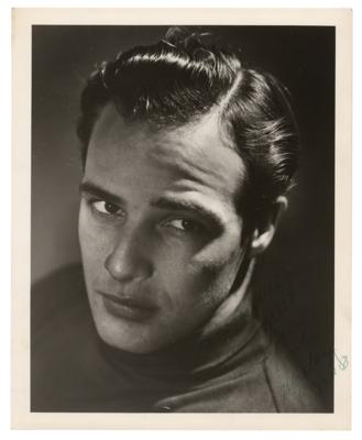 Lot #534 Marlon Brando Signed Photograph - Image 1