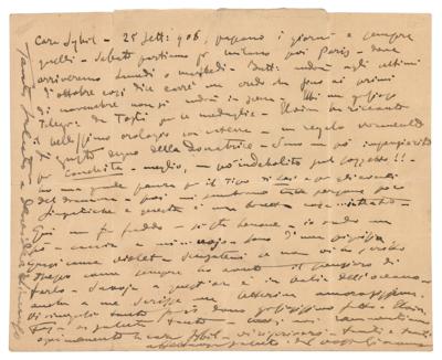Lot #444 Giacomo Puccini Autograph Letter Signed - Image 1
