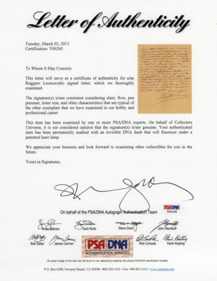 Lot #472 Ruggero Leoncavallo Autograph Letter Signed - Image 2