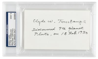 Lot #221 Clyde Tombaugh Signature with ALS - PSA MINT 9 - Image 1