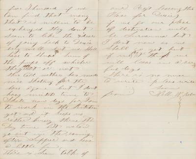 Lot #243 Civil War: Camp Douglas Prisoner Exchange Letter: A Union guard writes on a Confederate POW exchange: 
