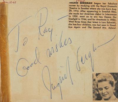 Lot #551 Hollywood Autograph Collection of (6,500+): Massive collection of 6,500+ Hollywood autographs, highlighted by Hitchcock, McQueen, Hepburn, Wayne, Sinatra, Garland, and thousands more! - Image 9