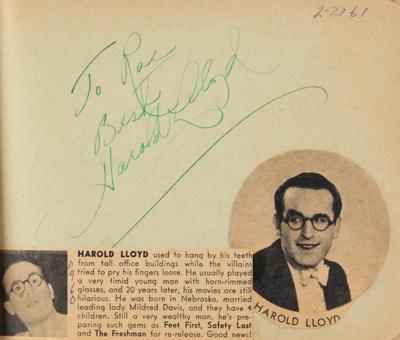 Lot #551 Hollywood Autograph Collection of (6,500+): Massive collection of 6,500+ Hollywood autographs, highlighted by Hitchcock, McQueen, Hepburn, Wayne, Sinatra, Garland, and thousands more! - Image 10