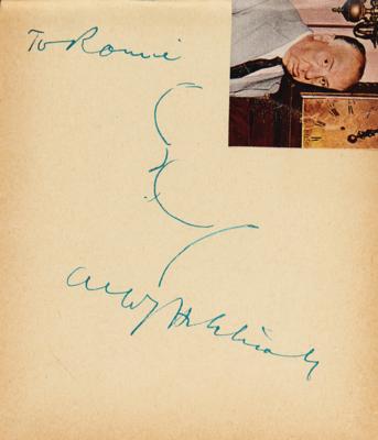 Lot #551 Hollywood Autograph Collection of (6,500+): Massive collection of 6,500+ Hollywood autographs, highlighted by Hitchcock, McQueen, Hepburn, Wayne, Sinatra, Garland, and thousands more! - Image 13