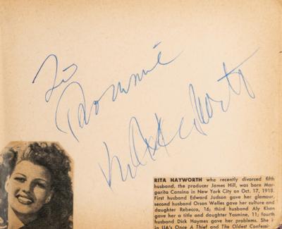 Lot #551 Hollywood Autograph Collection of (6,500+): Massive collection of 6,500+ Hollywood autographs, highlighted by Hitchcock, McQueen, Hepburn, Wayne, Sinatra, Garland, and thousands more! - Image 36