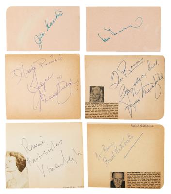 Lot #551 Hollywood Autograph Collection of (6,500+): Massive collection of 6,500+ Hollywood autographs, highlighted by Hitchcock, McQueen, Hepburn, Wayne, Sinatra, Garland, and thousands more! - Image 46