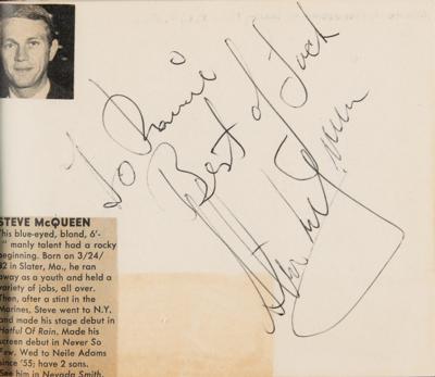 Lot #551 Hollywood Autograph Collection of (6,500+): Massive collection of 6,500+ Hollywood autographs, highlighted by Hitchcock, McQueen, Hepburn, Wayne, Sinatra, Garland, and thousands more! - Image 6