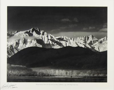 Lot #345 Ansel Adams Signed Print - Image 1