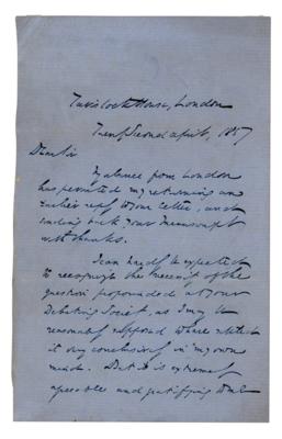 Lot #386 Charles Dickens Autograph Letter Signed (1857) - Image 2