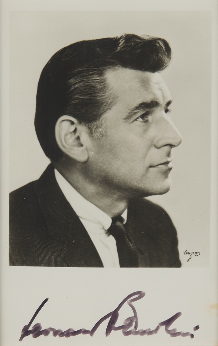Lot #470 Leonard Bernstein Signed Photograph - Image 1