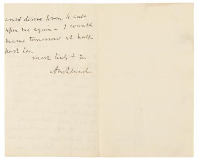 Lot #158 George Eden, 1st Earl of Auckland (3) Autograph Letters Signed - Image 2