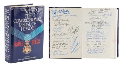Lot #260 Medal of Honor Recipients Multi-Signed Book and Postcards with (40+) Signatures - Image 1