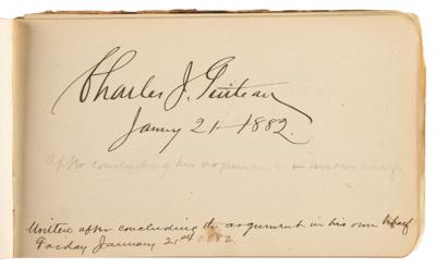 Lot #132 Trial of Charles Guiteau Autograph Album with (45+) Signatures, Including (2) of the Assassin - Image 2