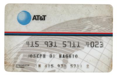Lot #729 Joe DiMaggio Signed Credit Card - Image 1