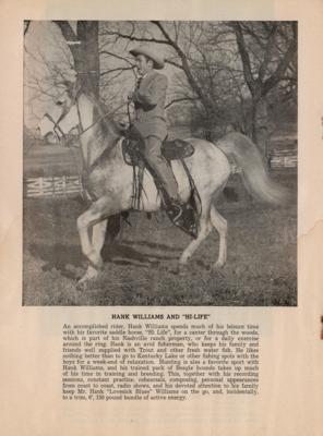 Lot #450 Hank Williams Signed Grand Ole Opry Program (Circa 1951) - Image 3