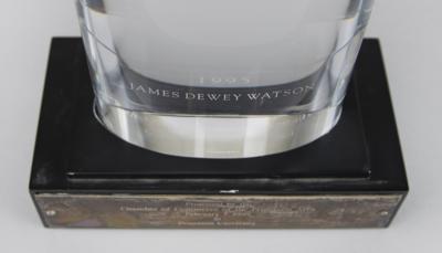 Lot #119 DNA: James D. Watson's Albert Einstein Memorial Lecture Award by Tiffany & Co. - Image 4