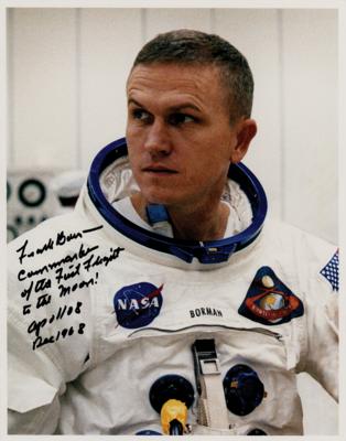 Lot #303 Frank Borman Signed Photograph - Image 1