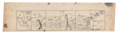Lot #79 Theodore Roosevelt: Wallace Goldsmith (7) Original Comic Strips - Image 5