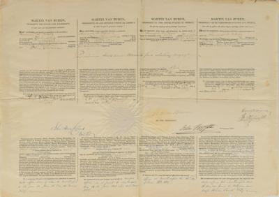 Lot #7 Martin Van Buren Document Signed as President - Image 1