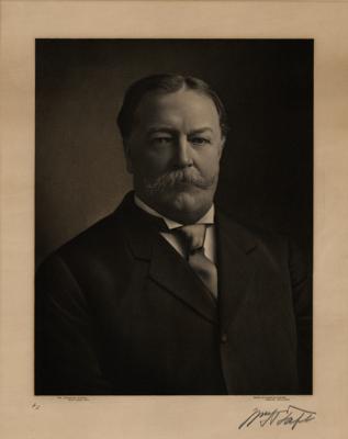Lot #25 William H. Taft Signed Engraving - Image 1