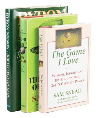 Lot #733 Golf: Sam Snead and Byron Nelson (3) Signed Books - Image 1