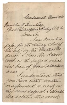 Lot #26 William H. Taft Early Autograph Letter Signed on the Molly Maguires - Image 2