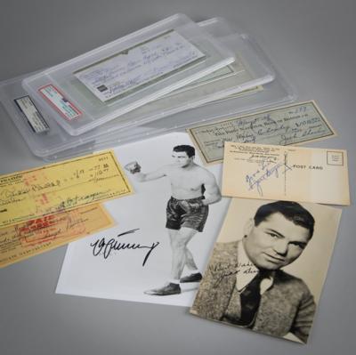 Lot #726 Boxing (9) Signed Items - Image 1