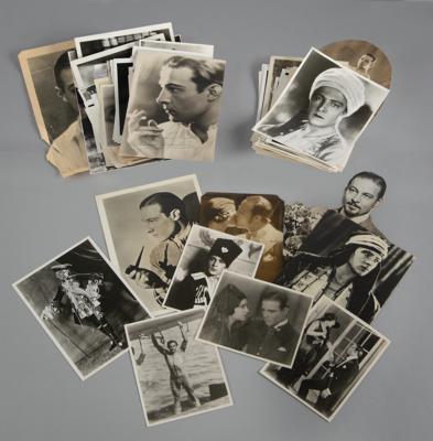 Lot #705 Rudolph Valentino (170+) Photographs - Image 1