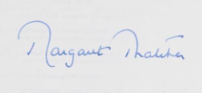 Lot #218 Margaret Thatcher Signed Book - Image 2
