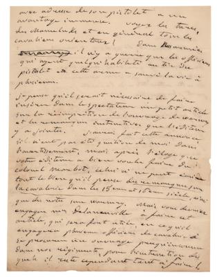 Lot #258 Antoine Adolphe Marcelin Marbot Autograph Letter Signed - Image 2
