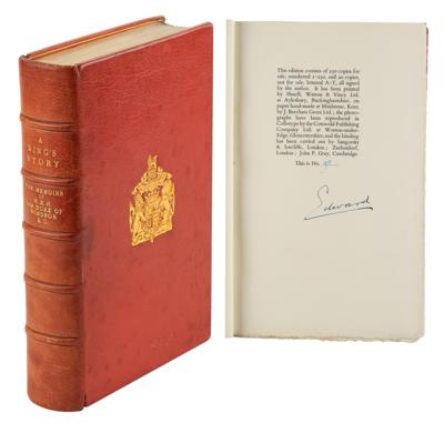 Lot #104 King Edward VIII Signed Book - Memoirs (Limited Edition) - Image 1
