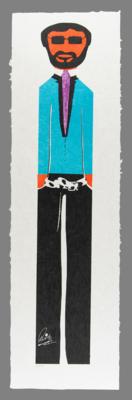 Lot #459 Beatles: Ringo Starr Signed Lithograph - 'Wooden Man' - Image 1