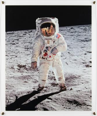 Lot #294 Buzz Aldrin Signed Print and Limited Edition Moonfire Book - Image 1