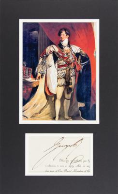 Lot #185 King George IV Signature - Image 1