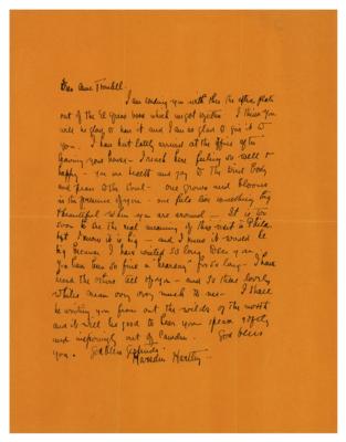 Lot #353 Marsden Hartley (2) Autograph Letters Signed - Image 1