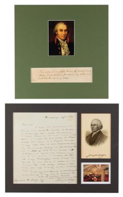 Lot #160 Oliver Ellsworth and Joseph Story (2) Autographs - Image 1