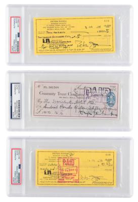 Lot #637 Hollywood (8) Signed Checks - Image 2