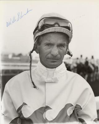 Lot #734 Horse Racing: Bill Shoemaker and Eddie Acaro (3) Signed Items - Image 1