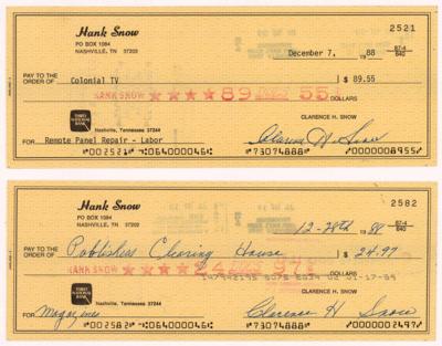 Lot #491 Country Music (10) Signed Checks - Image 1