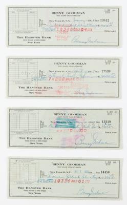 Lot #482 Benny Goodman (5) Signed Items - Image 1