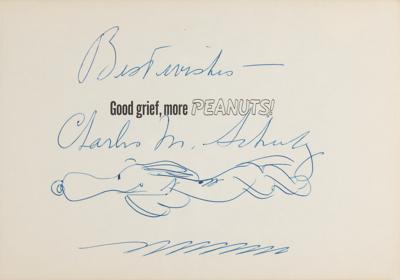 Lot #372 Charles Schulz Signed Sketch of Snoopy - Image 1