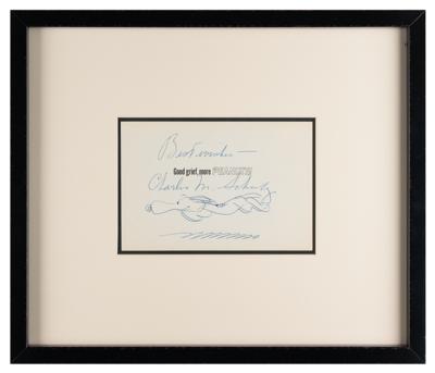 Lot #372 Charles Schulz Signed Sketch of Snoopy - Image 2