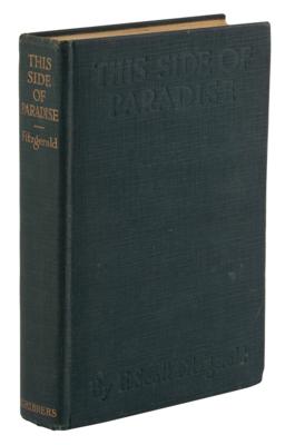 Lot #389 F. Scott Fitzgerald: This Side of Paradise (First Edition) - Image 1