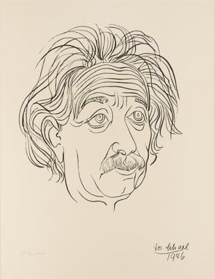 Lot #120 Albert Einstein Signed Silkscreen Print - Image 1