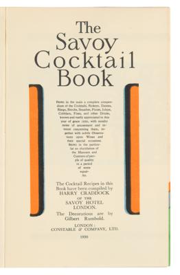 Lot #427 The Savoy Cocktail Book by Harry Craddock Book - Image 4